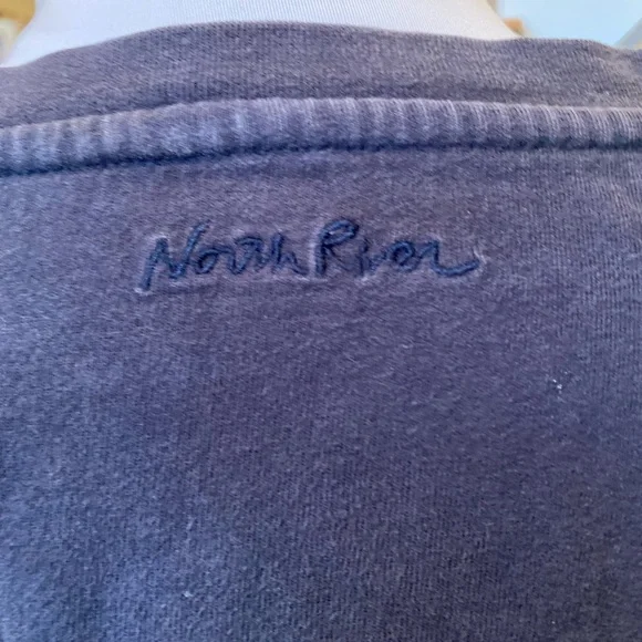 North River Outfitters XXL Green Cotton Pullover Shirt. Crew Neck w/2 Buttn Neck - Picture 4 of 7